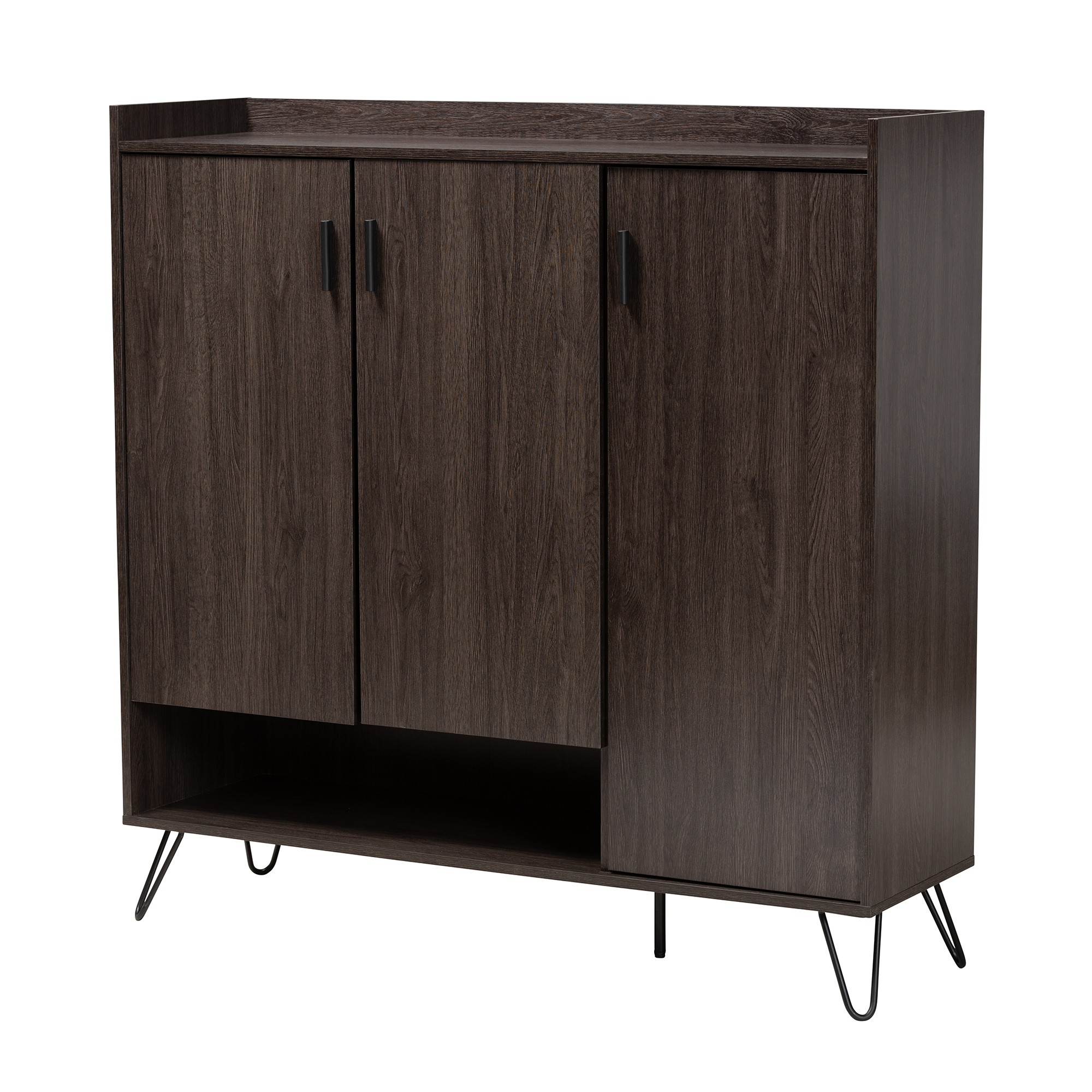 Baxton Studio Baldor Modern and Contemporary Dark Brown Finished